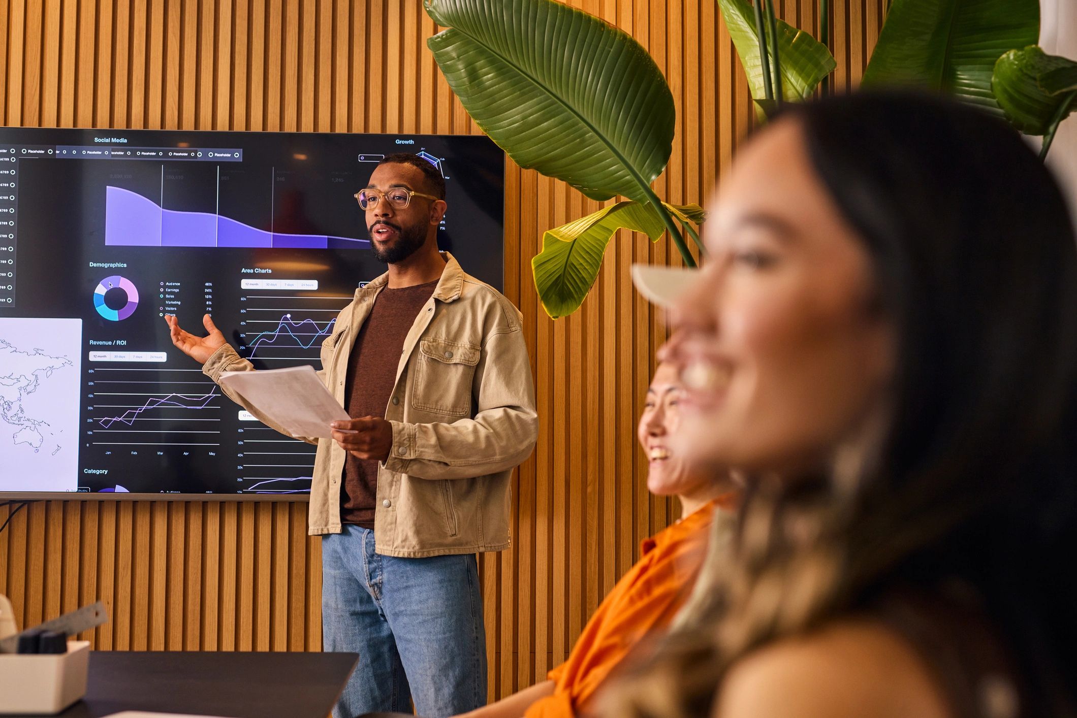 creative team collaboration modern office